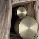 Kemmie Heavy Duty Double Curtain Rods, 36 to 72' Telescoping, Warm Gold, Metal & Aluminum, Wall Mounted