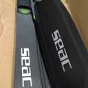 SEAC BM-30, Long fins with Interchangeable Blades for Freediving & Spearfishing (12,5-13,5, Black/Green)