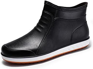 Waterproof Rain Boots, Shock absorbing soft insole,Garden rain Shoes with Rubber Insulated Outsole, Anti Slip Resistant Booties for fishing,Outdoor, Camping, Lawn Care, Gardening and Yard Work 43 (Size: 8.5 Women/6.5 Men, Color: Black828)