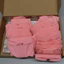 Roowest 51 Pcs Dirty Diaper Baby Shower Games Funny Wooden Sign with 50 Pcs Mini Diapers Cute Felt for Gender Reveal Party Baby Shower(Pink Flower)