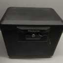 SentrySafe Black Fireproof Document Box with Key Lock, Safe Secures Files and Documents for Home or Office, 0.61 Cubic Feet, 13.6 x 15.3 x 12.1 inches, 1170