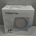 Bathroom Exhaust Fan with Light, 110 CFM, 1.0 Sones, 12.16 Ceiling Vent Fan with 20W LED Light, 3 Adjustable Color Temperatures, Ideal for Bathrooms and Toilets