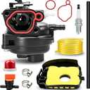 799583 Carburetor Kits for B&S 300E 450E 500E 550EX 125cc 140cc 08P500 08P502 09P602 09P702 Lawn Mower Engines Replace 595656 591979 591160 with 799579 Filter 595660 Cover