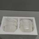 SOUJOY 12 OZ Small Ceramic Bowls, Set of 6 White Cereal Bowls, Embossment 4.5 Inch Dessert Ice Cream Bowl for Side Dishes, Rice, Soup, Snack, Fruits, Yogurt, Portion Control, Microwave/Dishwasher Safe