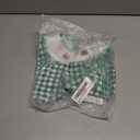 Newborn Baby Girl Smocked Thanksgiving Outfit Infant Plaid Bubble Romper Embroidery Turkey Fall Clothes (6-12 Months, Green Santa)