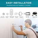 3 x Cabinet Locks with Keys,1-1/8inch Cabinet Cam Lock Keyed Alike,Secure Drawer File Cabinet Mailbox Lock RV Storage Locks Replacement Set, Zinc Alloy (Silvery,1 Pack)