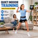 Volleyball Trainer with Silent House Ball Indoor Practice Training Set with Serve Trainer Belt and Quiet Indoor Volleyball for Beginners & Advanced Players