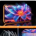 MRGLAS TOP 9H+ Glass 2+2 Packs for iPhone 16 Pro Max Screen Protector with Camera Lens Protector [Zero Bubble][10X Military Protection] 16 ProMax Tempered Glass Full Edge Coverage, Case-Friendly (HD Clear)