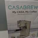 CASABREWS CM5418 Espresso Machine 20 Bar, Espresso Maker with Milk Frother Steam Wand, Stainless Steel Espresso Coffee Machine with 34oz Removable Water Tank, Gift for Mom or Dad, Gift for Him, Creamy