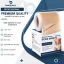 Silicone Scar Sheets, Silicone Scar Tape(1.8” x 157” Roll 4M), Silicone Scar Sheets for Surgical Scars, Keloid Bump Removal, Stretch Marks Removal, C-Section, Burn