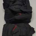 Hanes Men's Double Tough Socks, Crew and Ankle Moisturing Wicking Socks, Black & White, Multi-Packs (12-14)