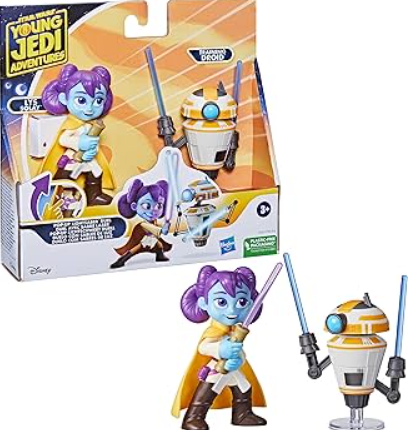 Star Wars: Young Jedi Adventures Pop-Up Lightsaber Duel, LYS Solay & Training Droid Action Figures, 4-Inch Scale Toys, Preschool Toys for 3 Year Old Boys & Girls
(2 Pack)