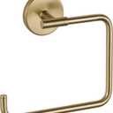 Hand Towel Holder Champagne Bronze Towel Racks for Bathroom Wall Square Towel Ring Holder for Bath Towel Hanger for Kitchen, Bathroom Accessories (Square (Screw))