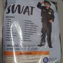 Spooktacular Creations 20PCS Police SWAT Costume for Kids, S.W.A.T. Police Officer Costume for Boys Halloween Cosplay Party (Black, Large)