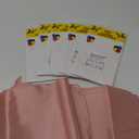 Queekay 5 Pcs 84'' Round Plastic Tablecloth 12 x 108'' Satin Table Runners Set White Plastic Table Covers Round Waterproof Cloths for Wedding Party Decor Baby Shower Birthday(Rose Gold)