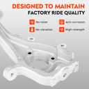 Front Right Suspension Steering Knuckle Passenger Side for Dodge Ram 1500 4WD 2003-2010, Ram 1500 4WD 2011-2018, Classic 4WD 2019-2021, 698-238 68044704AD 68044704AA