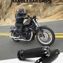 Amazicha 1inch Hand Grips, Cable Throttle Control Handlebar Grips Fit for Harley ’08-’13 XR, ’96-’07 Touring, ’02-’17 VRSC, ’96-Later XL, ’96-’17 Dyna (Except FXDLS)
