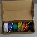 NAOEVO 16 Gauge Wire 60ft, 16 AWG Wire 6 Colors 10ft Each Spool, Flexible Silicone Tinned Copper Electrical Cable, Wiring kit for Breadboard/Automotive/DIY/Battery, 200