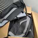 F150 Seat Covers, Napa Leather, for 2015-2026 Ford F150 SuperCrew and 2017-2026 F250 F350 F450 Heavy Duty(Full Set, Black&Gray)