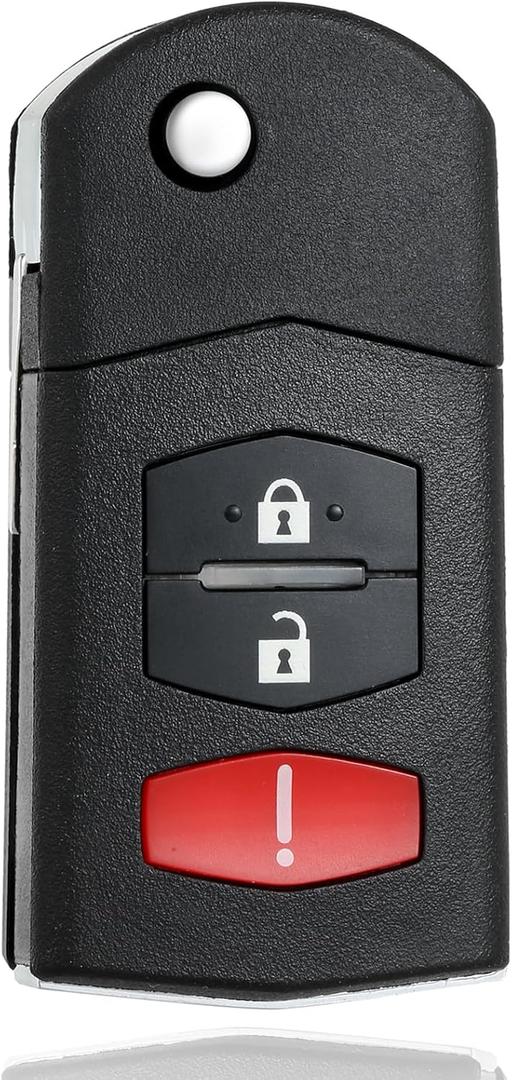 Key Fob Remote Replacement Compatible with 2006-2015 Mazda 5/2011-2015 Mazda 2 3/2007-2013 CX7 CX9 Keyless Entry Remote Car KeyBGBX1T478SKE125-01