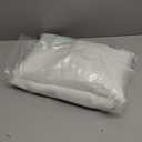 NICETOWN White Linen Sheer Curtains and Drapes 84 inches Long, Rod Pocket & Back Tab semitransparent with Light Through Vertical Window Treatments for Sliding Glass Door & Living Room, 52"W, Set of 2