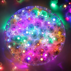 ZGWJ 100PCs Balloon Lights Mini, Battery Powered, Long Standby Time Waterproof Led Round Light for Birthday Party Paper Lantern Balloon Easter Eggs Wedding Christmas Halloween Decorations (Colorful)