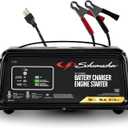 Schumacher Electric 6A Car Battery Charger and 50A Engine Starter, 4-in-1 Solution, Maintainer, 10A Boost, for 12V Power Sport, Automotive, and Marine Batteries, SC1361
