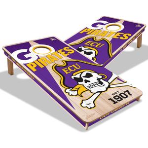 YouTheFan NCAA 2’ x 4’ Professional Wood Cornhole Game (East Carolina Pirates)