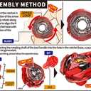 2 x Gyro X Set, 2 Right Spinning Tops Attack Type and Defense Type, Fun for Battling Game, Great Toy Gift for Boy Kid 6+