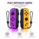 Hopevry Joy-Con (L/R) Compatible with Nintendo Switch Controller | Wireless Controller For Nintendo Switch OLED | Support Double Vibration,Motion Sensing,Wake-up,Screenshot (Purple & Orange)