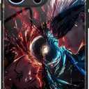 Anime Role for iPhone 17 Glass Phone Case, Personalized Manga Art Tempered Cover, Shockproof & Anti-Scratch Slim Shell