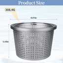 Aluminum Pool Skimmer Basket Replacement Compatible with Pen-tair U-3 & Hayward SP1070, Heavy-Duty Inground Pool Basket with 316 Stainless Steel Comfort Grip Handle