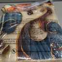 Washable Area Rug, Non-Slip Vintage Hallway Rug Runner with Upgrade Rubber Backing, Stain Resistant Faux Wool Distressed Carpet for Bedroom Living Room Kitchen Laundry Corridor Entrance (63" x 47") (3'11" x 5'3" (Rectangular), Rust/Dull Teal)