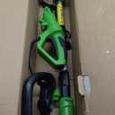 GARCARE 2 in 1 Electric Pole Hedge Trimmer, Power Hedge Trimmer with 18 inch Dual-Action Laser Cut & Adjustable Cutting Head, 4.8Amp, 600W, Corded