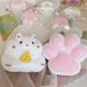 Hamster Squishy Squeeze Toys Bliss Squishy Hamster Cute Soft Cat Paw Squeezebliss 2 Pcs Pinch Family Silicone Squishies Tangcii Fidget Stress Relief Sensory Toys Gifts for Adults Women