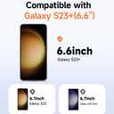 MAGIC JOHN 2 Pack for Samsung Galaxy S23 Plus/ S23+ (6.6 Inch) Screen Protector Tempered Glass, Bubble Free with Auto Dust-Elimination Installation, Anti Scratch, Case Friendly