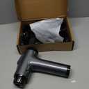 Massage Gun, Muscle Massage Gun for Athletes Handheld Electric Deep Tissue Back Massager, Percussion Massage Device for Pain Relief with 30 Speed Levels 9 Heads (Grey)