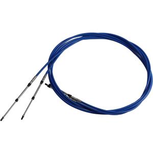 8FT 15FT 16FT 24FT 30FT Marine Throttle Shift Control Cable 3300/33C Blue Compatible with Marine Outboard Engine Control Box (12ft/3.6 Meter,2Pcs)