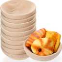 Gejoy 20 Sets Bread Proofing Baskets Bulk 8.5 Inches Round Shaped Banneton Dough Proofing Bowls Kit with Cloth Liner and Plastic Scraper Sourdough Proofing Basket for Home Sourdough Bakers Supplies