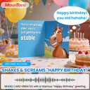 3 x Musical Birthday Card, Hilarious Horse Birthday Card with Sound & Motion - Funny Birthday Cards for Men, Women, Dad, Mom, Son, Husband, 5"x7"