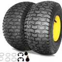 MAXROLLORS (2 Pack) 15x6.00-6 Tubeless Front Tire and Wheel, 3/4" Bearings, 3" Offset Hub, 4-Ply, Compatible with 100 and 300 Series John Deere Riding Mowers