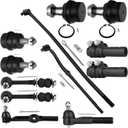 SCITOO 12pcs Front Ball Joints Tie Rod Adjusting Sleeve Sway Bar Link Suspension Kit fit 1995-1997 for Dodge Ram 1500 2500 ES2012S