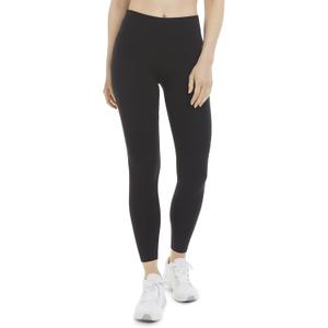 Energy Zone Womens Cotton Stretch High Waist Ankle Legging (Medium, Deep Black)