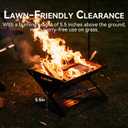 BLACKDOG Portable Fire Pit for Camping, Outdoor Foldable Firepit Grill