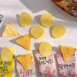 12-Pack Silicone Bag Clips (6 Triangle + 6 Round) - Potato & Corn Shaped Food Sealer for Snacks, Kitchen Storage - Funny Reusable Chip Clips - Leak-Proof Home Organization Tool