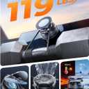2026 Upgraded 360Rotation Nano Gel Suction Phone Holder, Foldable Metal Vacuum Magnetic Phone Holder [119+LBS Max Suction] Tesla model Y/3 MagSafe car Phone Mount for iPhone 17 16 Pro Max S26 Ultra