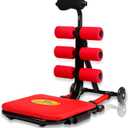 Total Foldable Ab Machine, Sit Up Bench, Abs Trainer Exerciser Equipment,Abdominal Portable Workout Crunch Core Fitness for Women Home Gym Systems.