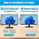 PYS 2-Pack 27 Inch Blue Light Screen Protector for Monitor – 16:9 Removable Anti-Blue Light Filter, Eye Strain Relief, UV Protection Film for Computer Monitors
