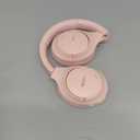 TOZO HT3 Hybrid Noise Cancelling Headphones, 90H Battery Life Wireless Over Ear Bluetooth 6.0 Foldable Headset, AI Voice Assistant with 5 Mics, Connect 2 Devices and Hi-Res Sound, 32 EQ Audio Presets (Pink)