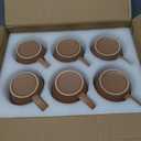 Morandi Color Ceramic Coffee Mugs Set of 6 (Large),18 oz Coffee Cups with Handle, Latte Mug, Big Mug for Women, Men, Great for Tea Hot Chocolate, Microwave Safe, Modern, Unique Style for Any Kitchen